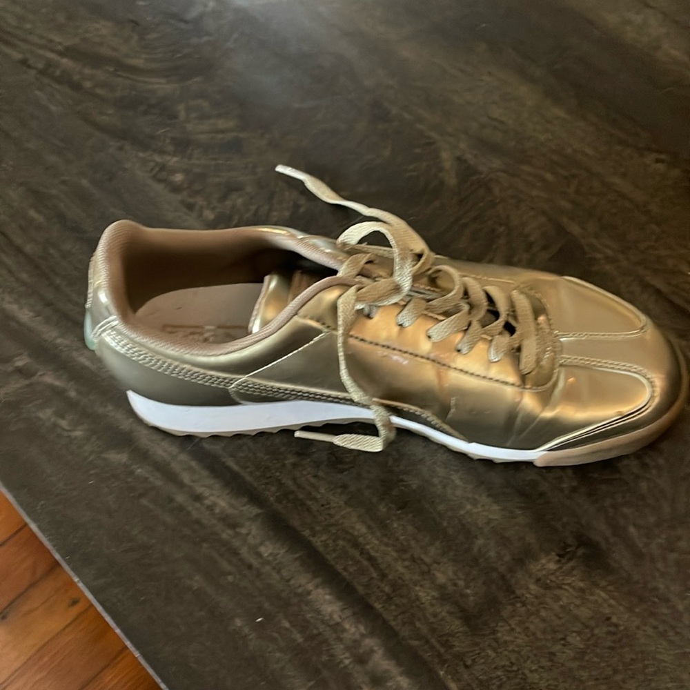 Gold sneakers